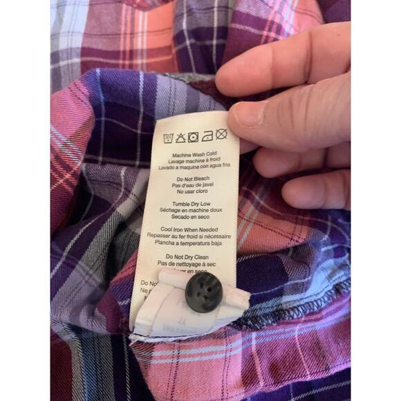 MERRELL Women’s Plaid Casual Button Down Flannel Shirt / Size: Small - Picture 5 of 8